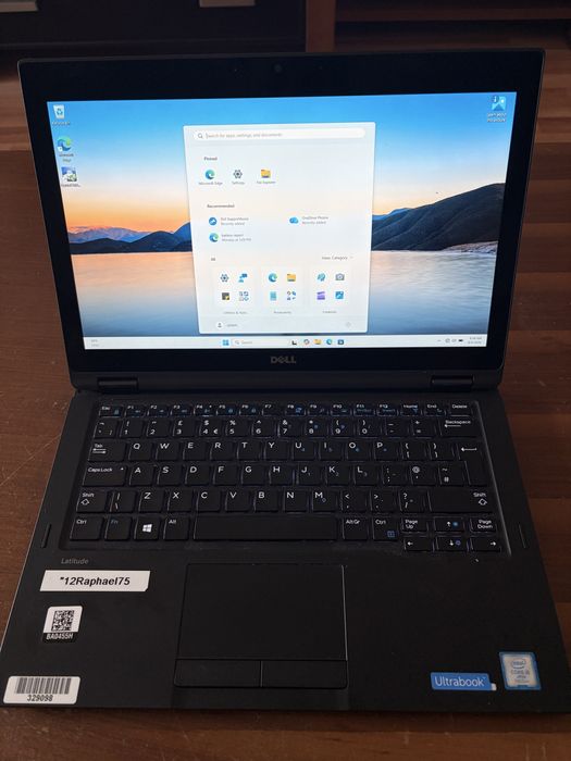 Laptop Dell Lattitude 5289 Intel i5 7300U ;  8 Gb ram   ;ecran touch screen