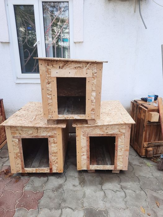 Будки для собак.