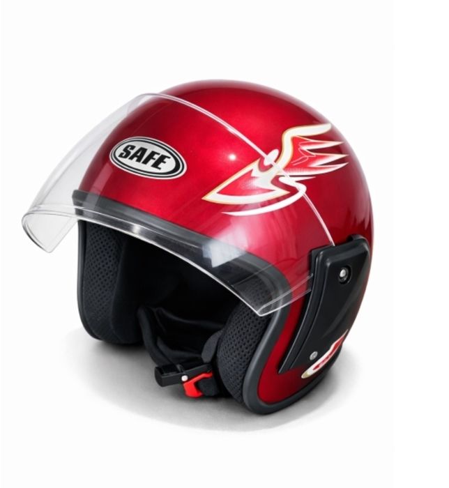 Каска за скутер или мотопед, Moto Helmet, Red