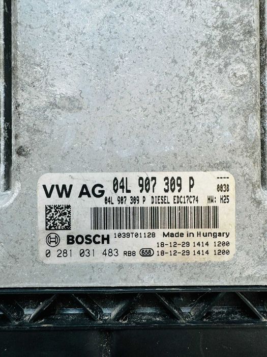 Calculator motor VW Tiguan, 04L907309P, 0281031483, EDC17C74