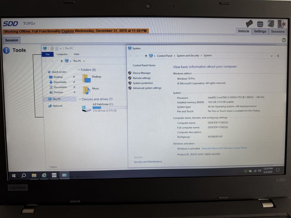Tester/Diagnoza VNCI-JLR cu Doip si CANFD pentru Jaguar, Range-Rover cu Softul Pathfinder si SDD 2026