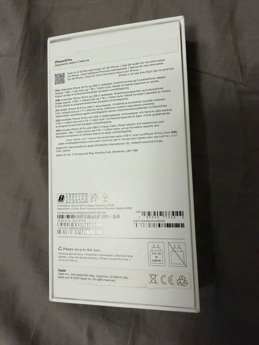 Iihone 16 pro 512 mb