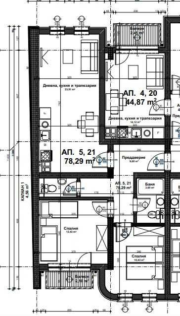 Продава се Тристаен апартамент в София, Зона Б-19 - 102 кв.м за 1030 €/кв.м - Снимка #2