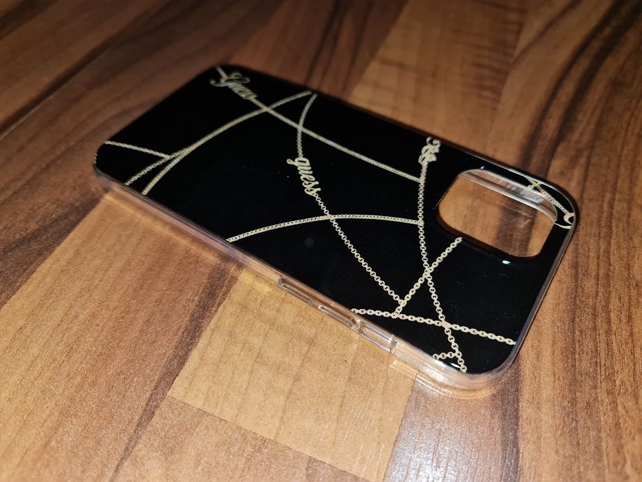 Husa hibrid originala Guess Gold Chain Case Apple iPhone 12 Pro Max