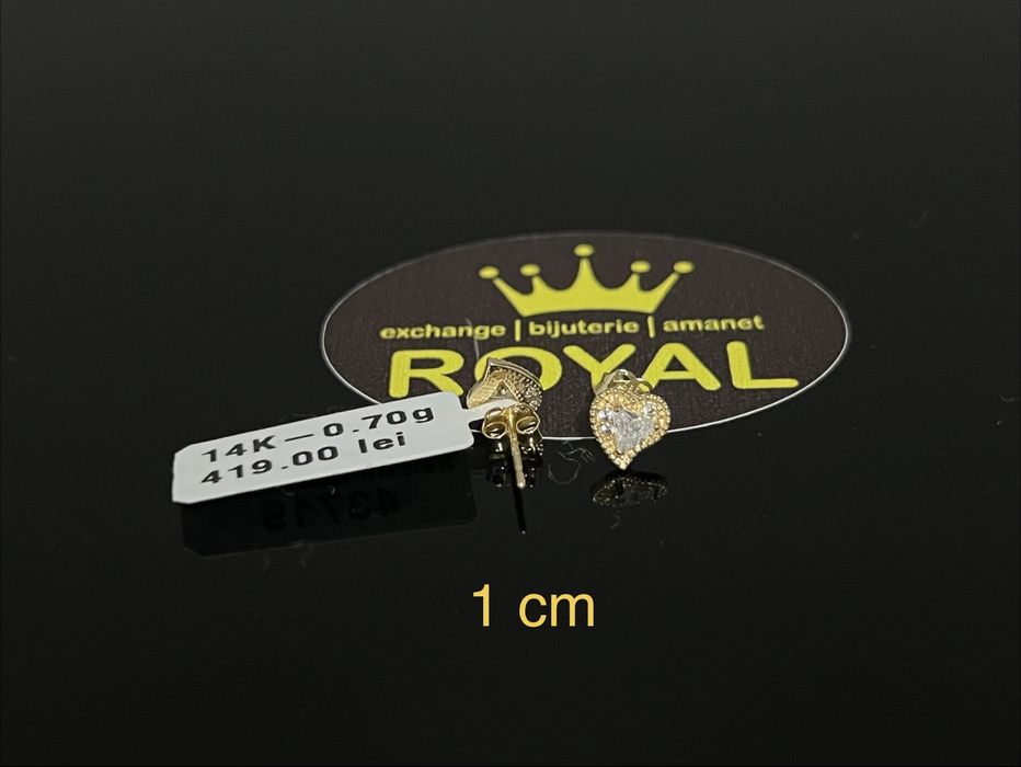 Bijuteria Royal CB : Cercei dama aur nou 14k 0,70gr