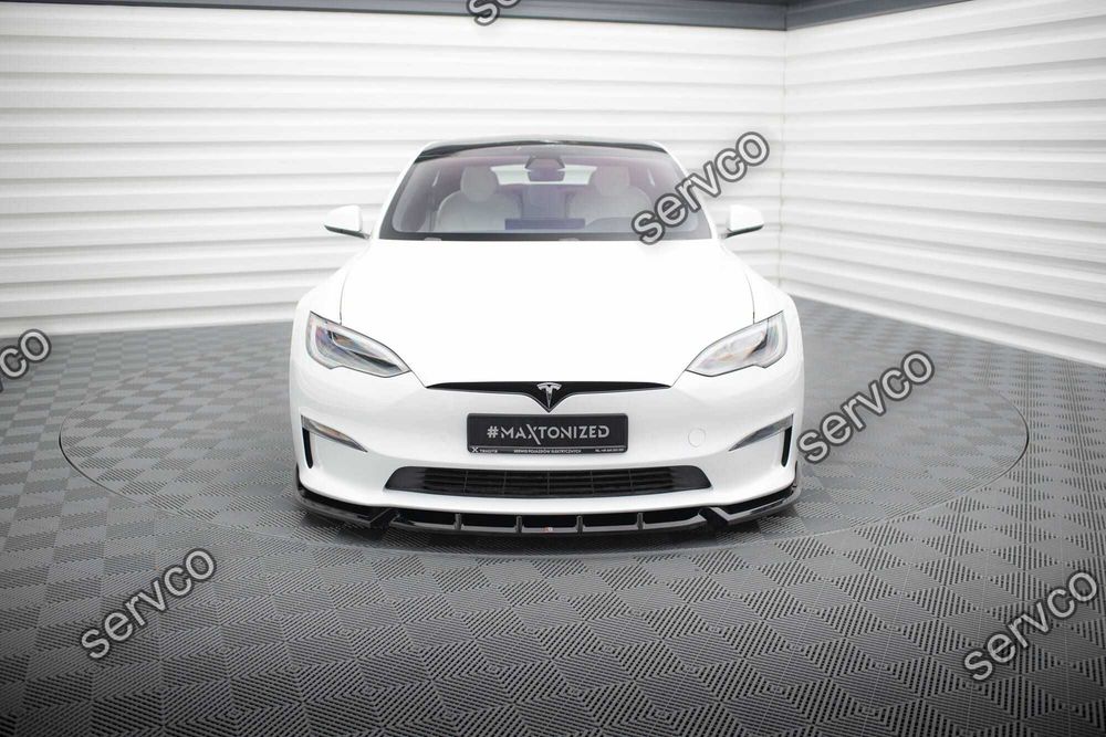 Prelungire bara fata Tesla Model S Plaid Mk1 2021- v2 - Maxton Design