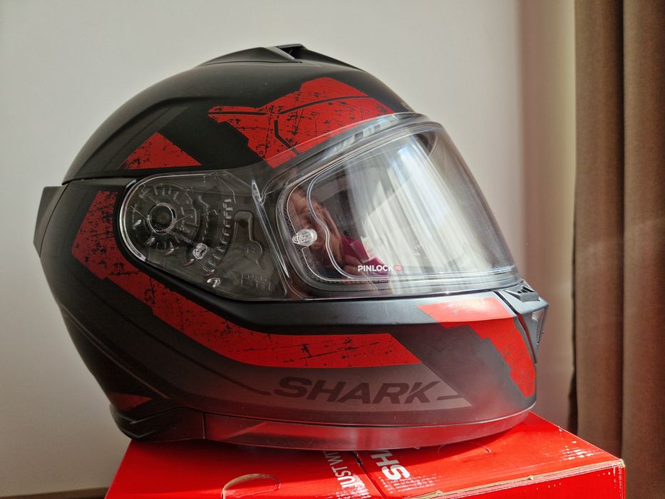 Каска Shark Skwal i3 Rhad  Matt Black/Red (размер М)