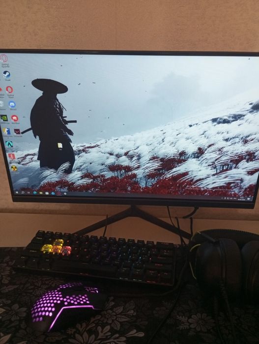 Игровой компьютер сетап (i5-10400 / GTX 1660 Ti / 16GB / Монитор 100Гц