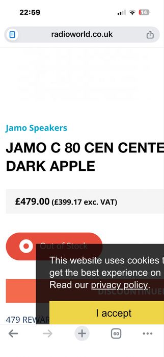 Jamo c80 center impecabila