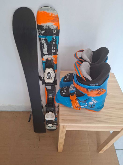 Schiuri copii schi 80 cm cu clapari set ski buyback
