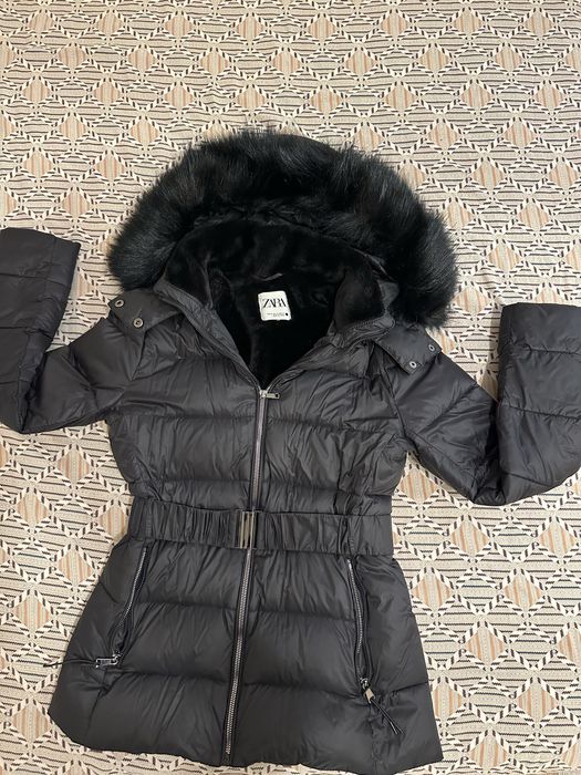 ZARA пухено яке размер м