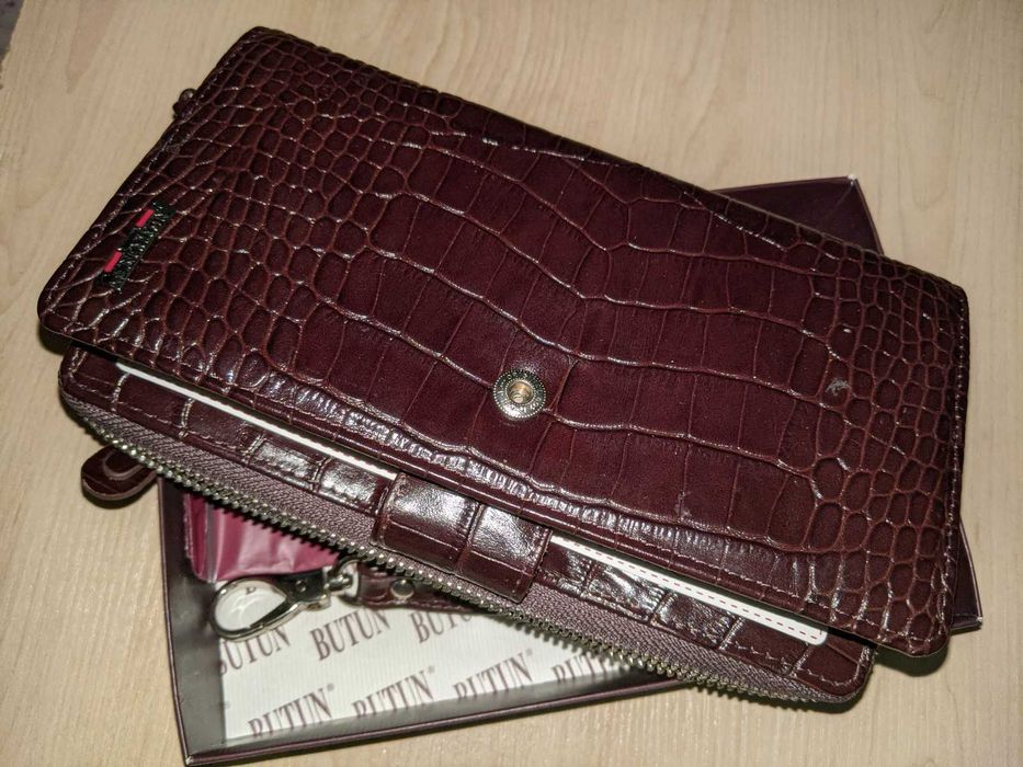 butun клатч кожаная сумка