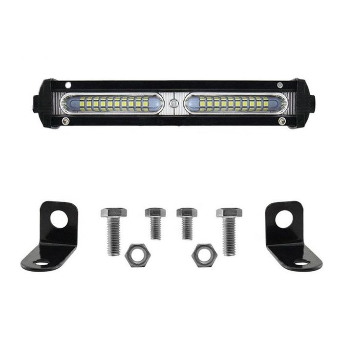 мощен led лед диоден бар 18.6 см 54w 18 led ултра тънък халоген ...