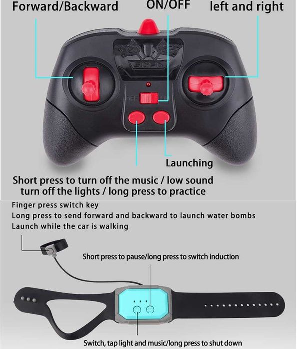 Детски Танк с дистанционно управление и водни бомби