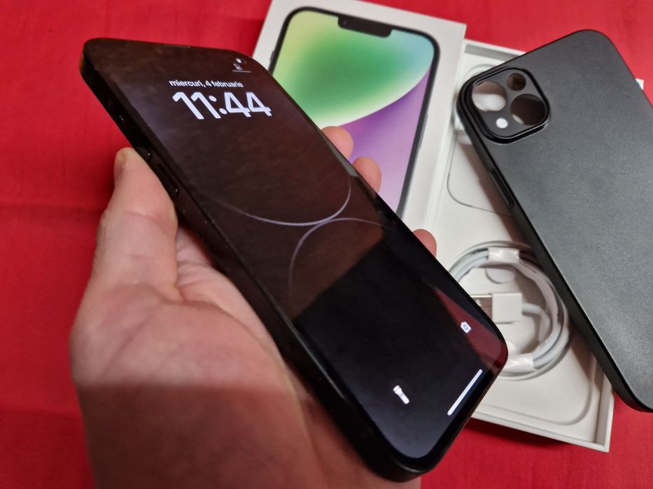 -Iphone 14 Plus, ca Nou, 128Gb, 6Ram, Natural Titanium, ireprosabil, b