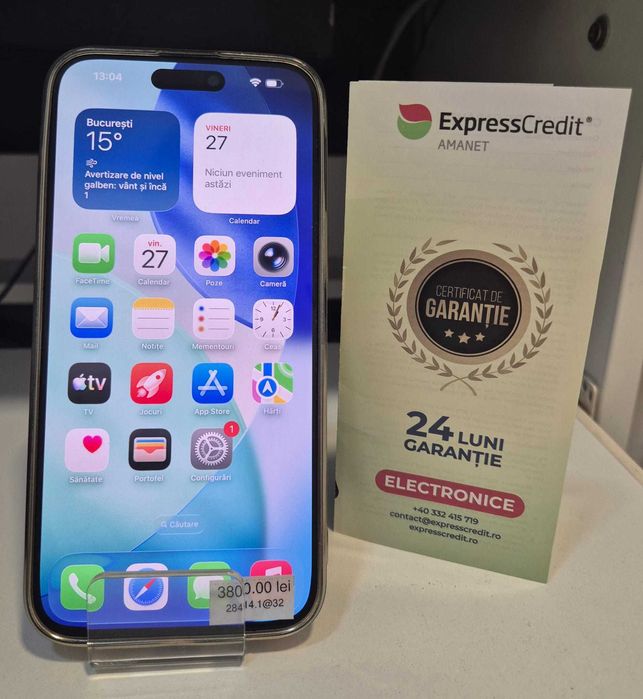 Telefon iPhone 15 Pro Max (AG32 B28414.1) 2 ANI GARANTIE!