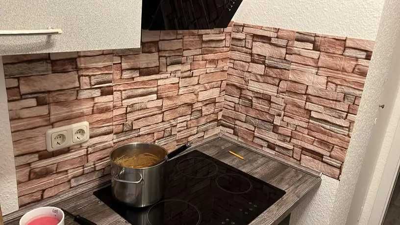 3D Тапети, Самозалепващи Пана Тапет 3D Тухли Релефни за стена