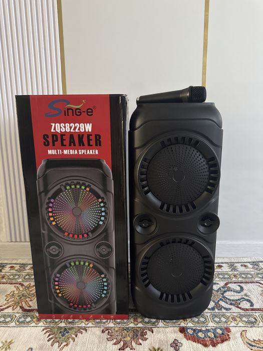 Портативная колонка Sing-e  (с микрофоном) Состояние:новое имеется кор