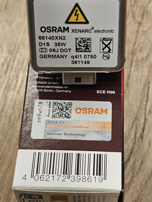 Bec Xenon Osram D1S Osram Night Breaker LASER Gen 2 NOU și Original