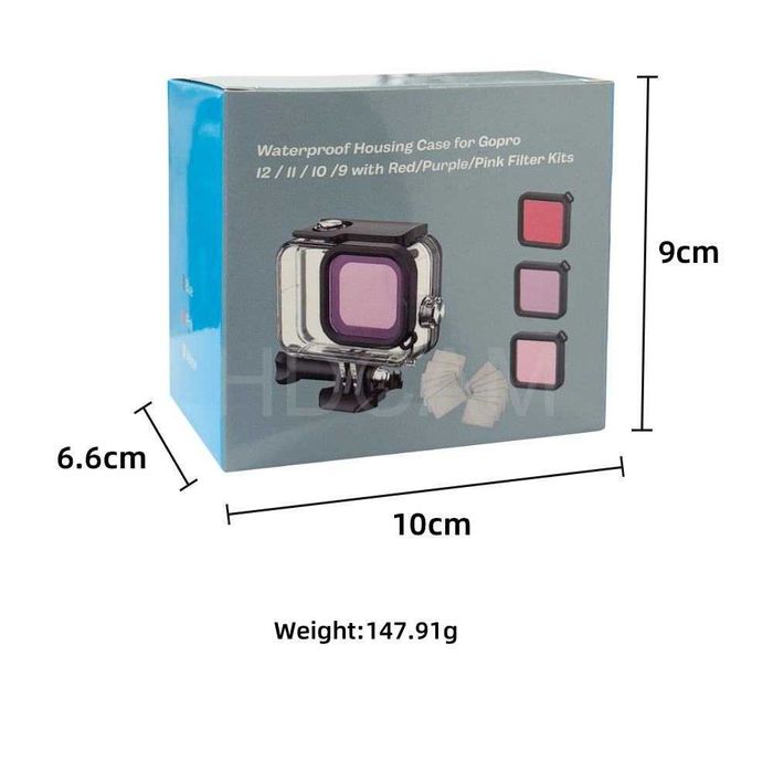 Водоустойчив корпус GARV Color Series за GoPro Hero 9/10/11/12/13, 60m