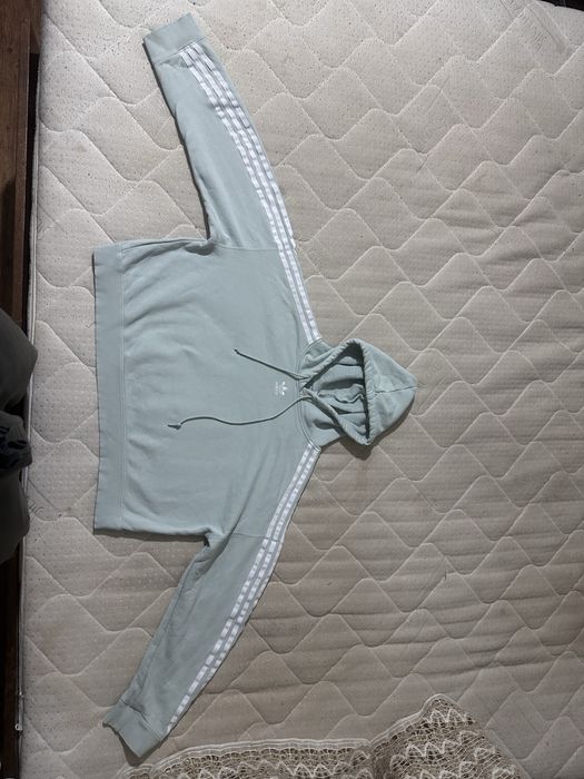 Adidas Originals Cropped Hoodie  Ash Green