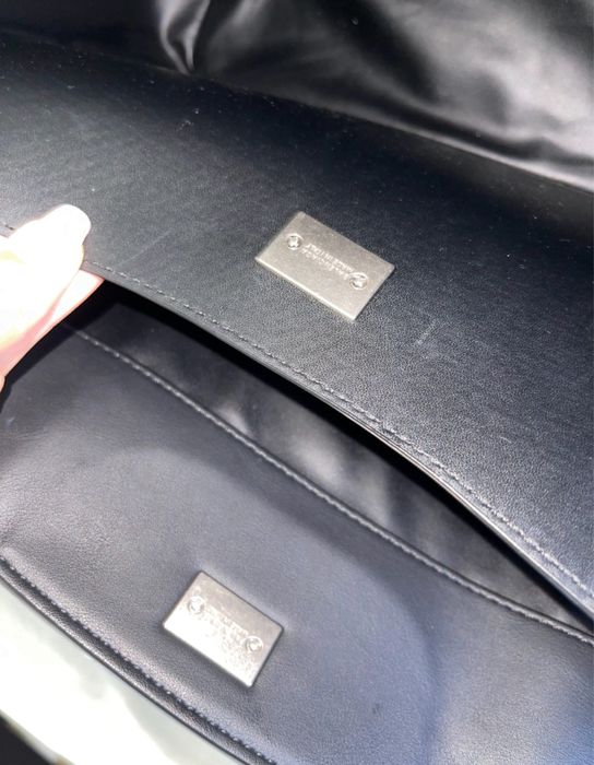 Balenciaga черна чанта баленсиага голяма дълга дръжка естествена кожа