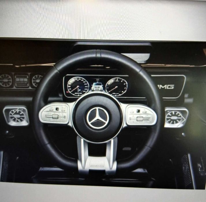 Акумулаторен джип Mercedes Benz G63,12V с меки гуми и кожена седалка