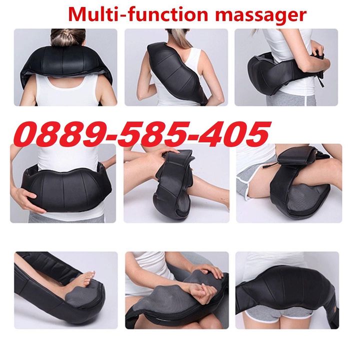 Black Edition 6D Шиацу Масажор за цяло тяло масаж врат гръб 16 глави