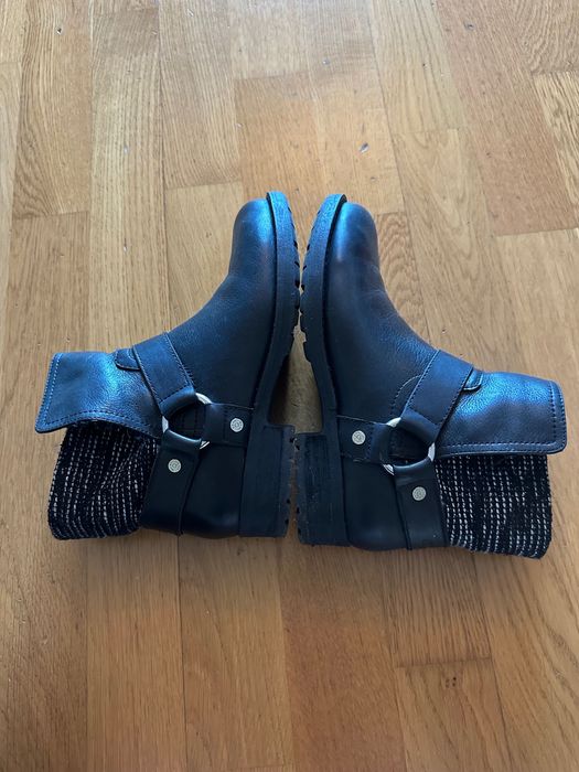 Cizme negre din piele DKNY