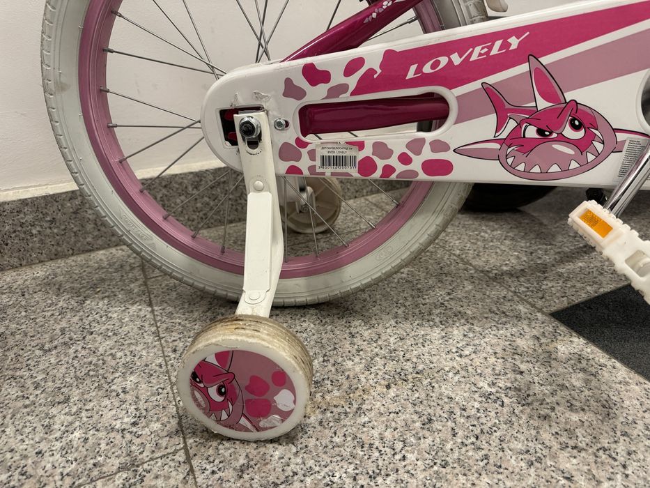 Bicicletă BYOX 18 inchi cu roți ajutătoare (5-7 ani)