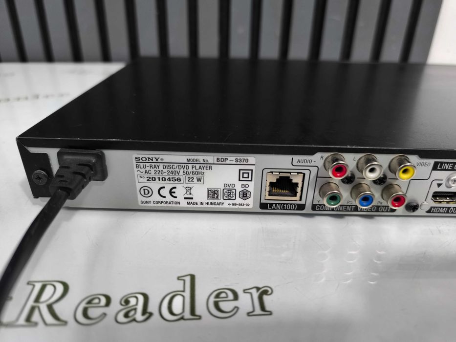 Player Blu-ray DVD Sony BDP-S370 HDMI LAN USB optical