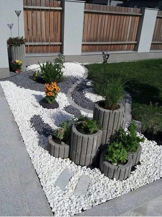 Ландшафтний белый галка камен