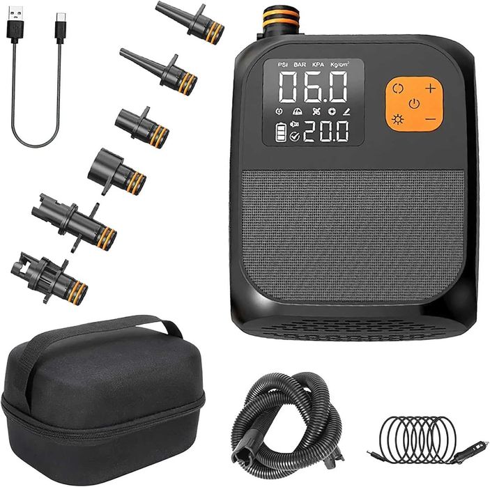 Pompa aer cu acumulator 8000mAh 25 PSI pentru SUP, saltele, colac, etc