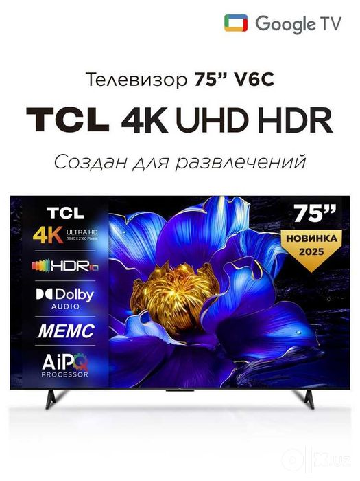 TCL Телевизор 65 V6C 65" 4K UHD Smart TV
