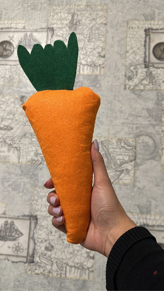 Как сделать из фетра морковку