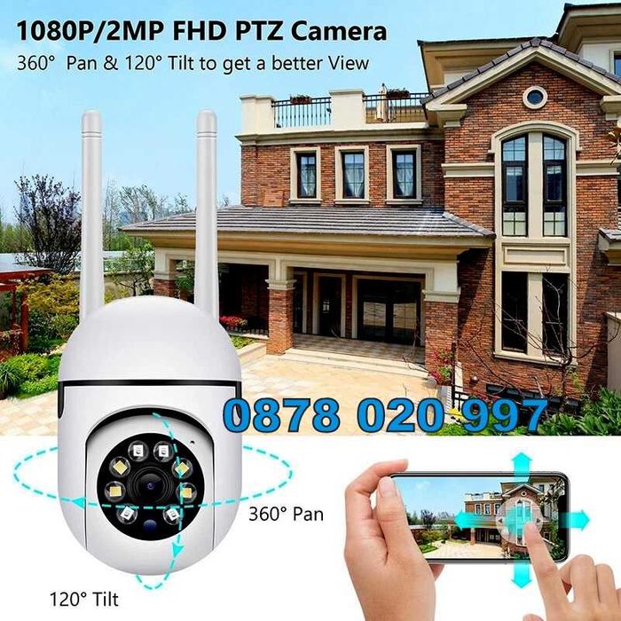 ICSEE БЕЗЖИЧНА ВЪРТЯЩА КАМЕРА Wifi IP камера за видеонаблюдение R5