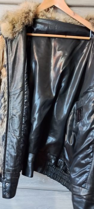 Шуба мужская волк