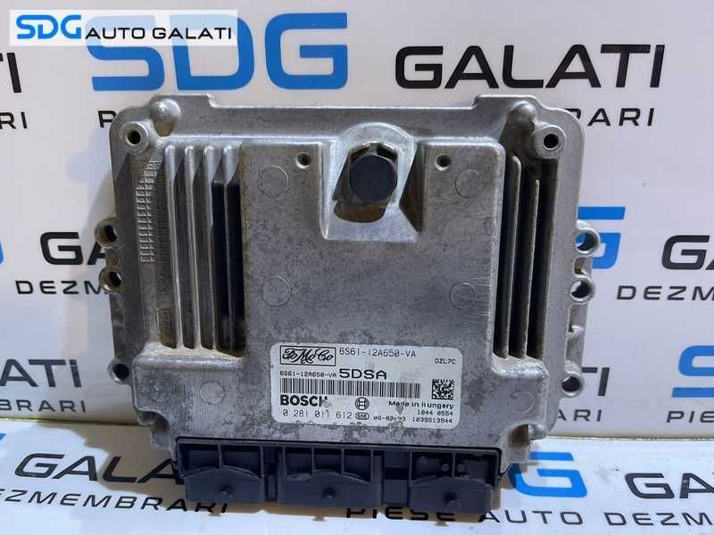 ECU Calculator Motor Ford Fusion 1.6 TDCI 2002 - 2012 Cod 6S61-12A650-VA 6S6112A650VA 0281011612
