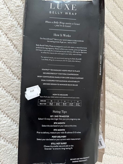 Centura postnatala Belly Bandit Luxe masura S