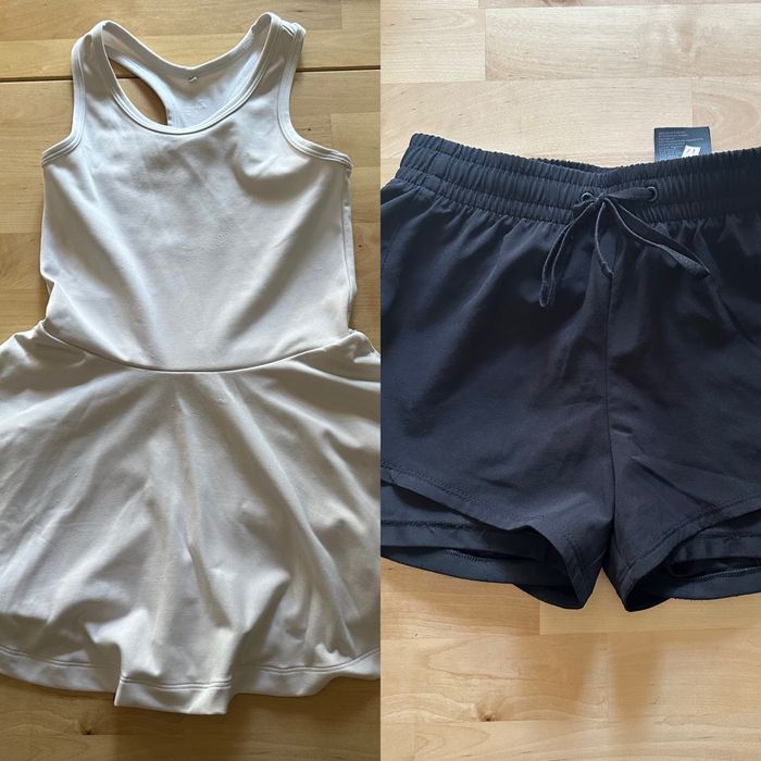 Рокля за тенис + шорти H&M Move 128