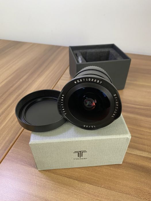Obiectiv foto ultra-wide TTArtisan 7.5 mm f2, Desigilat, nu este folosit