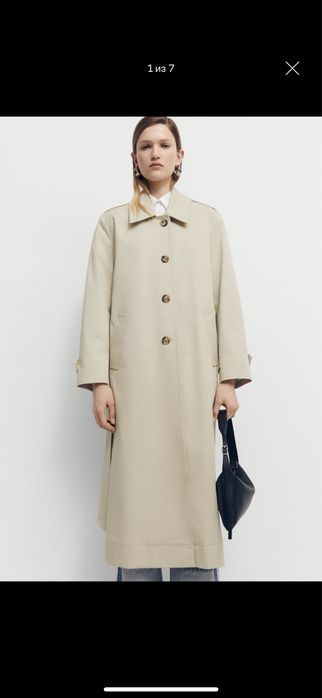 Тренч mango a-силуэт