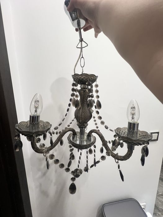 Висящ полилей LUSTER, черен