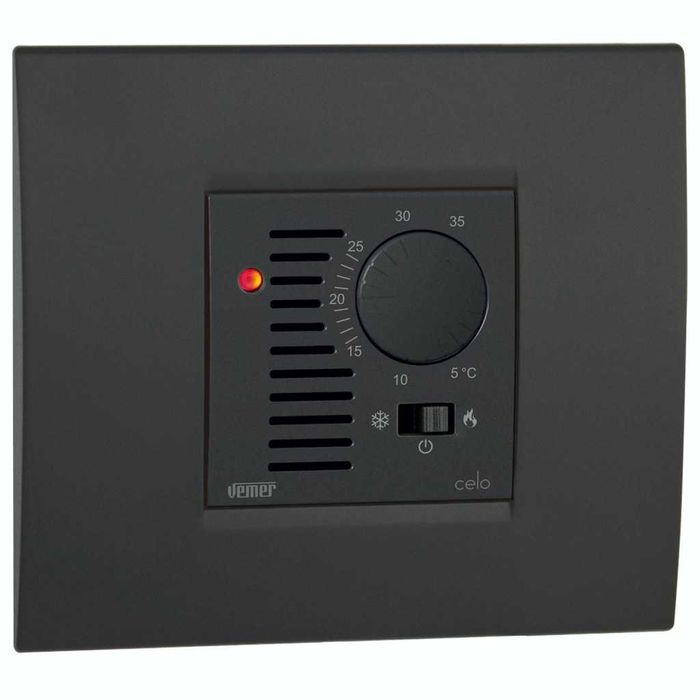 Вграден електронен стаен термостат Vemer CELO VE789400 (БЯЛ)