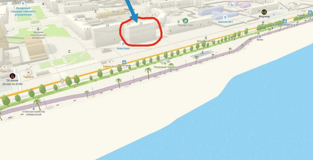 На море посуточно квартира  г. Актау