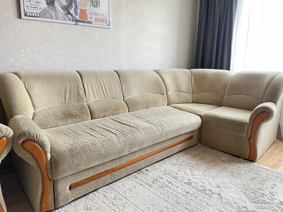 Угловой диван с креслом