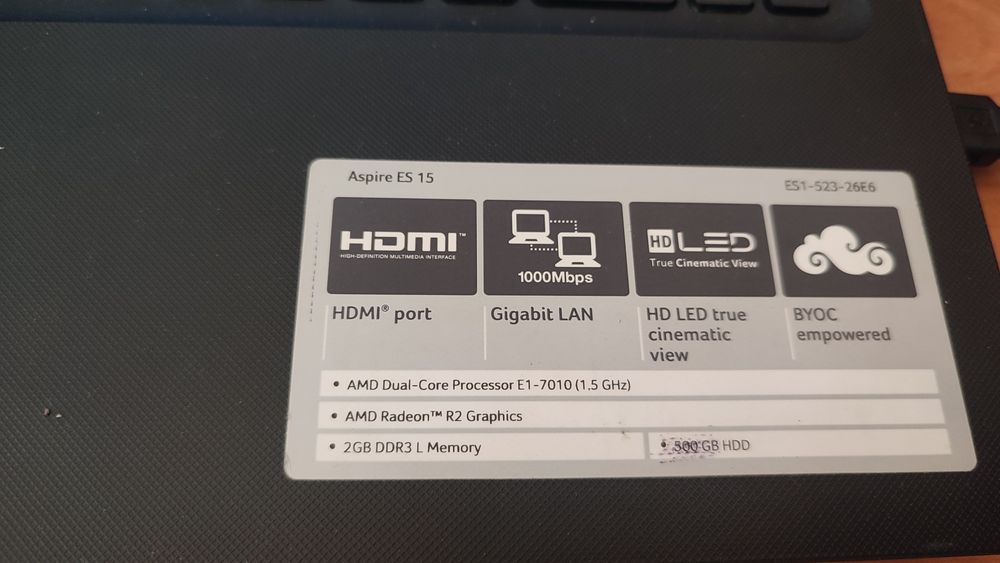 Ноутбук ACER ES15
