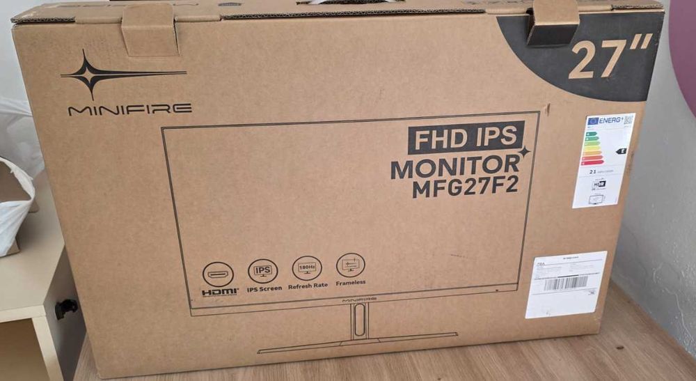 Monitor de gaming Minifire 27 Zoll FHD 180Hz - 1ms, 1080p Fast IPS Panel