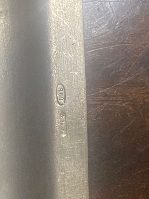 Антикварна сребърна табличка вероятно за бижута или визитки