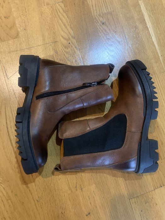 Полусапожки кожаные